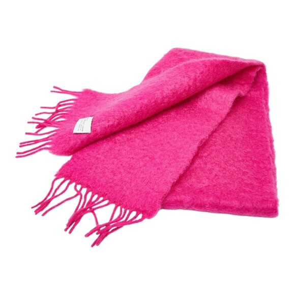 LOEWE Anagram Scarf, Pink, Wool, Nylon, and Mohair, Women's - Picture 2 of 5